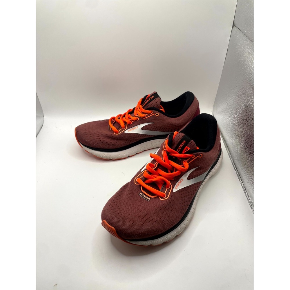 Brooks Glycerin 18 1203171B628 Womens 7 B Sneaker Silver Burgundy Running Shoes